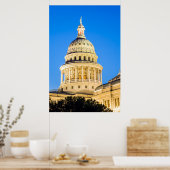 アメリカ、テキサス州、オースティン。キャピトル建物(1888) 2 ポスター (キッチン)