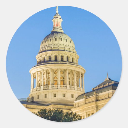 アメリカ、テキサス州、オースティン。キャピトル建物(1888) 3 ラウンドシール (正面)