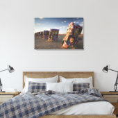 アメリカ、テキサス州、パンハンドルエリア、アマリロ：キャデラック2 キャンバスプリント (インサイチュ (寝室))