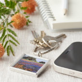 アメリカ、テキサス州、ラノ。ブルーボンネットとレッドボンネット キーホルダー (側面)