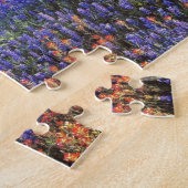 アメリカ、テキサス州、ラノ。BluebonnetsとRedbonnets ジグソーパズル (側面)