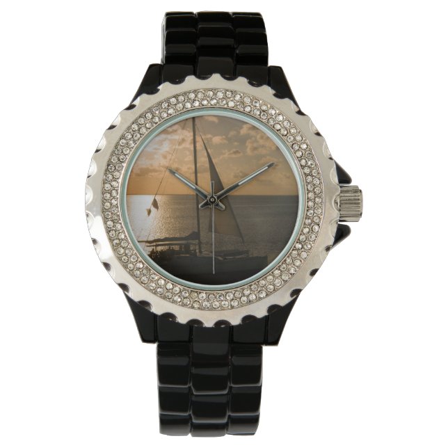 アメリカ、テキサス州、南パドレアイランド。帆船 腕時計 (正面)