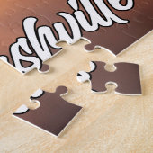 アメリカ，テネシー州，美しいナッシュビルの夕日 ジグソーパズル (側面)