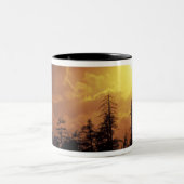 アメリカ、テネシー、スモ素晴らしーキー山脈NP.2 ツートーンマグカップ (中央)