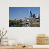 アメリカ、テネシー、ナッシュビル。カンバーランド川 ポスター (キッチン)