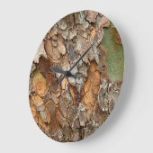アメリカ、テネシー、木の上の樹皮を閉じる ラージ壁時計 (傾斜)