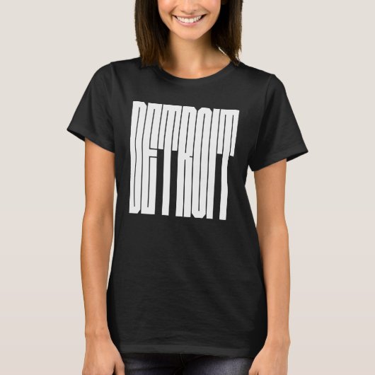 アメリカ デトロイトの市章ロゴ Tシャツ (正面)