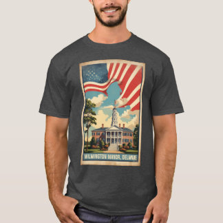 アメリカ デラウェア州 ウィルミントンマナー 昔の旅行 ツアー Tシャツ