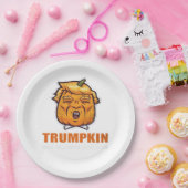 アメリカ・トランプキンが再びハロウィン素晴らしの衣装Clを作る ペーパープレート (パーティー)