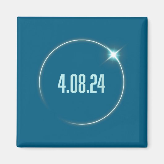 アメリカ トータリティ・ファニー 4.08.24 皆既日食 マグネット (正面)