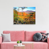 アメリカ、ニューイングランド、ニューハンプシャー、チョコルア キャンバスプリント (インサイチュ (リビング))