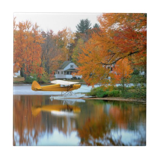 アメリカ、ニューイングランド、ニューハンプシャー。フロート飛行機 タイル (正面)