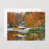 アメリカ、ニューイングランド、ニューハンプシャー。フロート飛行機 ポストカード (正面/裏面)