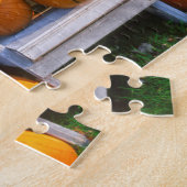 アメリカ、ニューイングランド、メイン、ウェルズ。秋の展示 ジグソーパズル (側面)