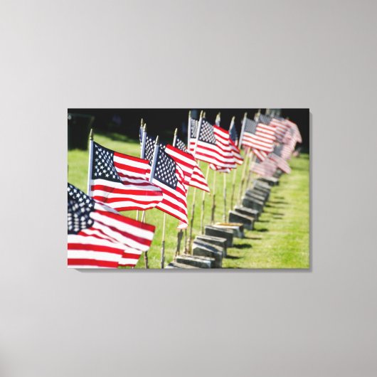 アメリカ、ニューイングランド、ロードアイランド、ブリストル キャンバスプリント (正面)