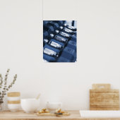 アメリカ、ニュージャージー、ジャージーシティ、ダンベルの列 ポスター (キッチン)