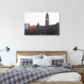 アメリカ、ニュージャージー、ホボケン、旧鉄道駅 キャンバスプリント (インサイチュ (寝室))