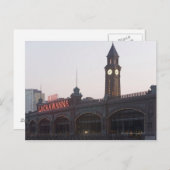 アメリカ、ニュージャージー、ホボケン、旧鉄道駅 ポストカード (正面/裏面)