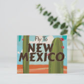 アメリカ、ニューメキシコ州のビンテージ旅行ポスター。 ポストカード (スタンド正面)