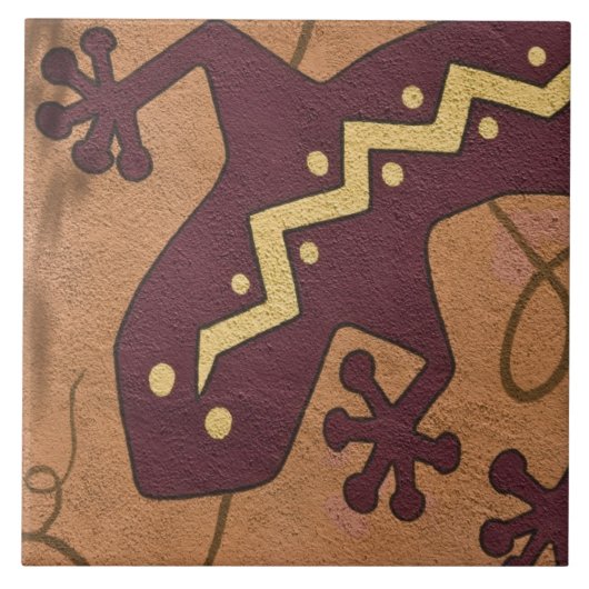 アメリカ、ニューメキシコ、サンタフェ。クローズアップ部分 タイル (正面)