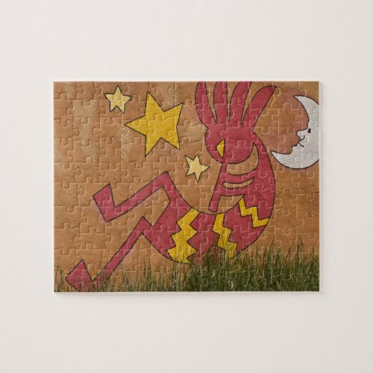 アメリカ、ニューメキシコ、サンタフェ。壁の壁画 ジグソーパズル (横)