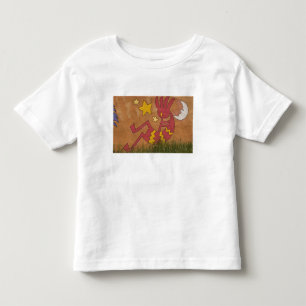 アメリカ、ニューメキシコ、サンタフェ。壁壁画 トドラーTシャツ