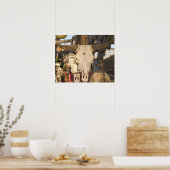 アメリカ、ニューメキシコ、メシラ:歴史的なメシラプラザ ポスター (キッチン)