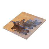 アメリカ、ニューメキシコ。川の中のオークの葉 タイル (側面)