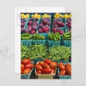 アメリカ, ニューヨーク州, ニューヨーク, 野菜と ポストカード (正面/裏面)