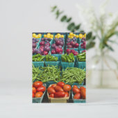 アメリカ, ニューヨーク州, ニューヨーク, 野菜と ポストカード (スタンド正面)