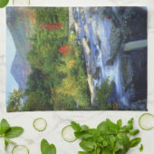 アメリカ、ニューヨーク。アディロンダックの滝 キッチンタオル (折り畳み)