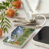 アメリカ、ニューヨーク。アディロンダックの滝 キーホルダー (正面右)