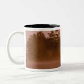 アメリカ、ニューヨーク、アディロンダック·パーク。日の出 ツートーンマグカップ (左)