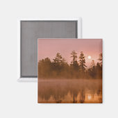 アメリカ、ニューヨーク、アディロンドック・パーク。日の出 マグネット (正面/裏面)