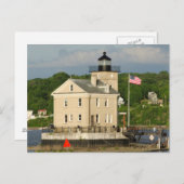 アメリカ, ニューヨーク, キングストン, ハドソン川. ロンダウト ポストカード (正面/裏面)