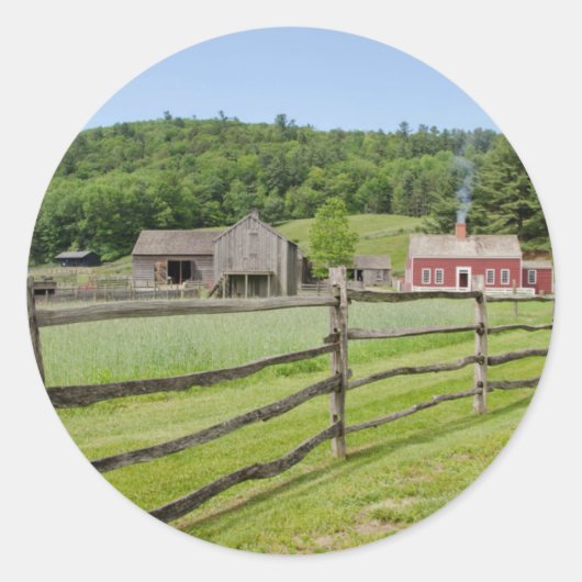 アメリカ、ニューヨーク、クーパーズタウン、農家博物館 ラウンドシール (正面)