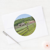 アメリカ、ニューヨーク、クーパーズタウン、農家博物館 ラウンドシール (封筒)