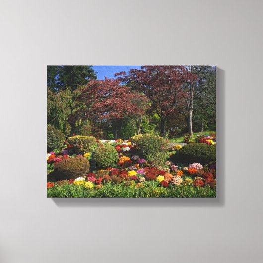 アメリカ、ニューヨーク、ソーガーティーズ、シーモンパーク。秋 キャンバスプリント (正面)