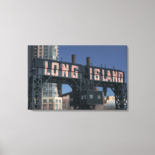 アメリカ，ニューヨーク，ニューヨーク，クイーンズ：ロング キャンバスプリント (正面)