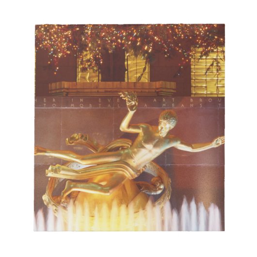 アメリカ、ニューヨーク、ニューヨーク、像 ノートパッド (正面)