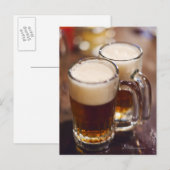 アメリカ，ニューヨーク，ニューヨーク，2人のビールをバー ポストカード (正面/裏面)