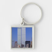 アメリカ、ニューヨーク。有名な世界のツインタワー キーホルダー (正面)