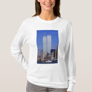 アメリカ、ニューヨーク。有名な世界のツインタワー Tシャツ
