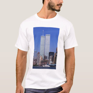 アメリカ、ニューヨーク。有名な世界のツインタワー Tシャツ