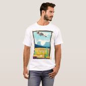 アメリカ ネバダ州のビンテージな旅行ポスター Tシャツ (正面フル)