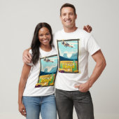 アメリカ ネバダ州のビンテージな旅行ポスター Tシャツ (ユニセックス)