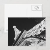 アメリカ、ネバダ、ラスベガス：エッフェルタワー/パリ ポストカード (正面/裏面)