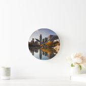 アメリカ、ネブラスカ、オマハ、ジーンリーヒーモール、スカイライン ラウンド壁時計 (ホーム)