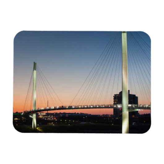 アメリカ、ネブラスカ、オマハ、ボブ・ケリー歩行者 マグネット (横)