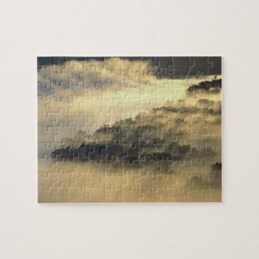 アメリカ、ノースダコタ、ミズーリ川渓谷 ジグソーパズル (横)